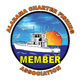 The logo for the alabama charter fishing association
