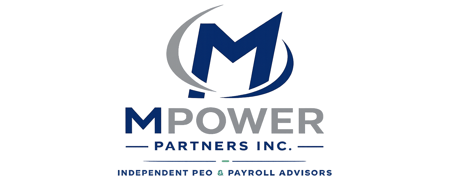 Mpower Partners logo in blue and green text with interlocking puzzle-piece icon