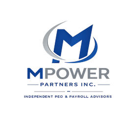 Faint white logo text on a light background reading “MPOWER PARTNERS” with smaller tagline text below.