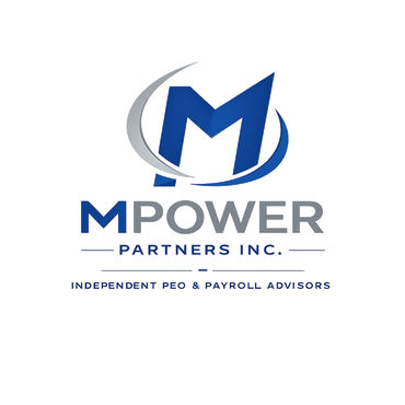 Faint white logo text on a light background reading “MPOWER PARTNERS” with smaller tagline text below.