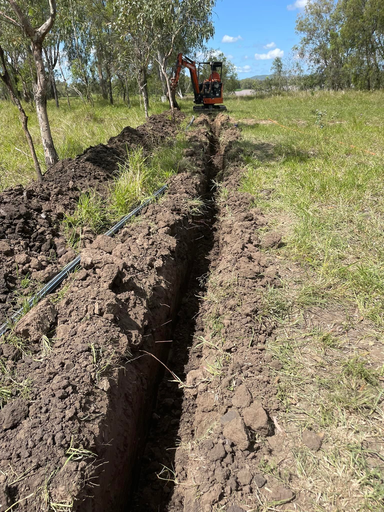 Excavator Moving Earth Soil