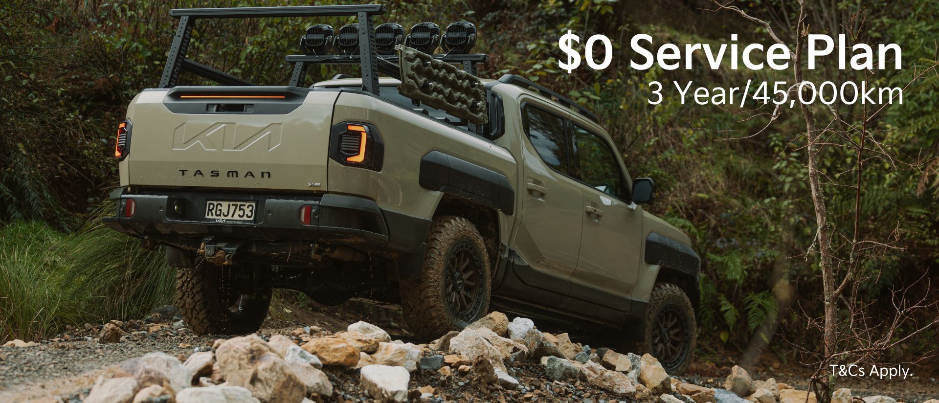Kia Tasman $0 Service Plan offer 
