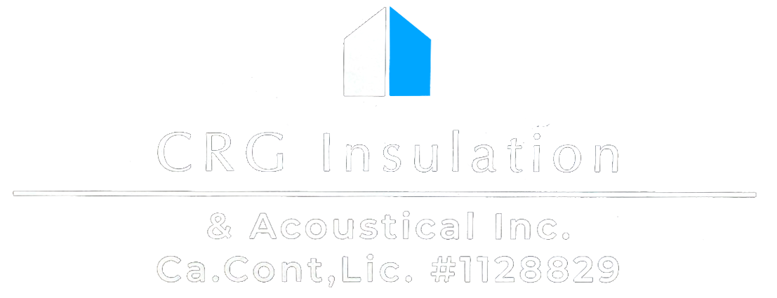 Logo for CRC Insulation, a house icon with a blue half and text below.