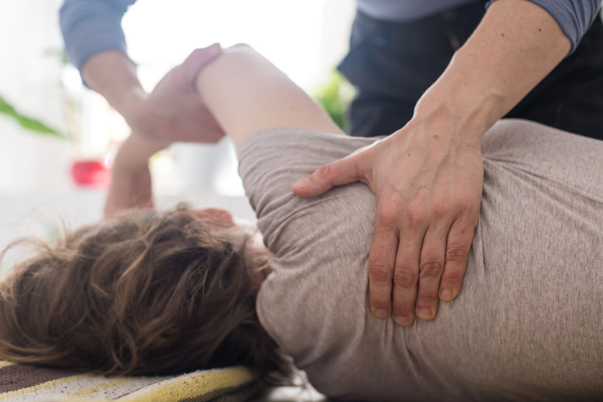 Man Having Neuromuscular Massage — Gaffney, SC — Bodyworks Massage