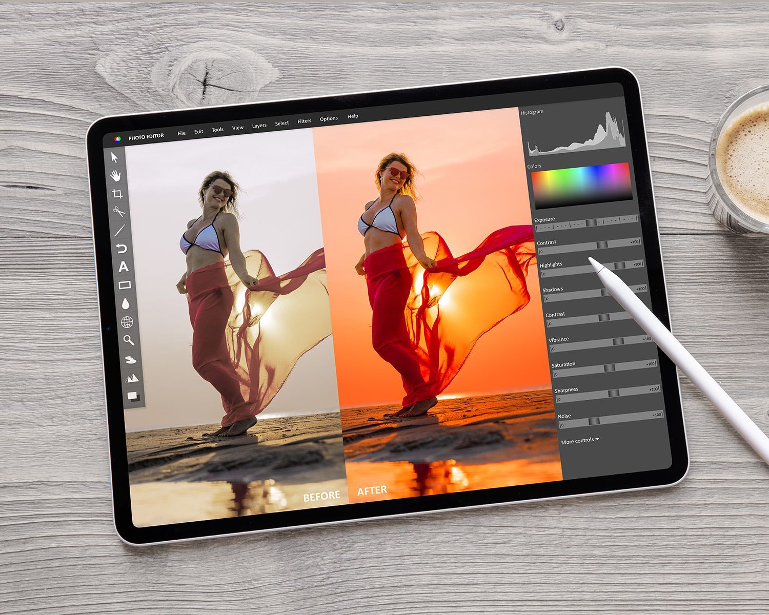 tablet enhanced portrait