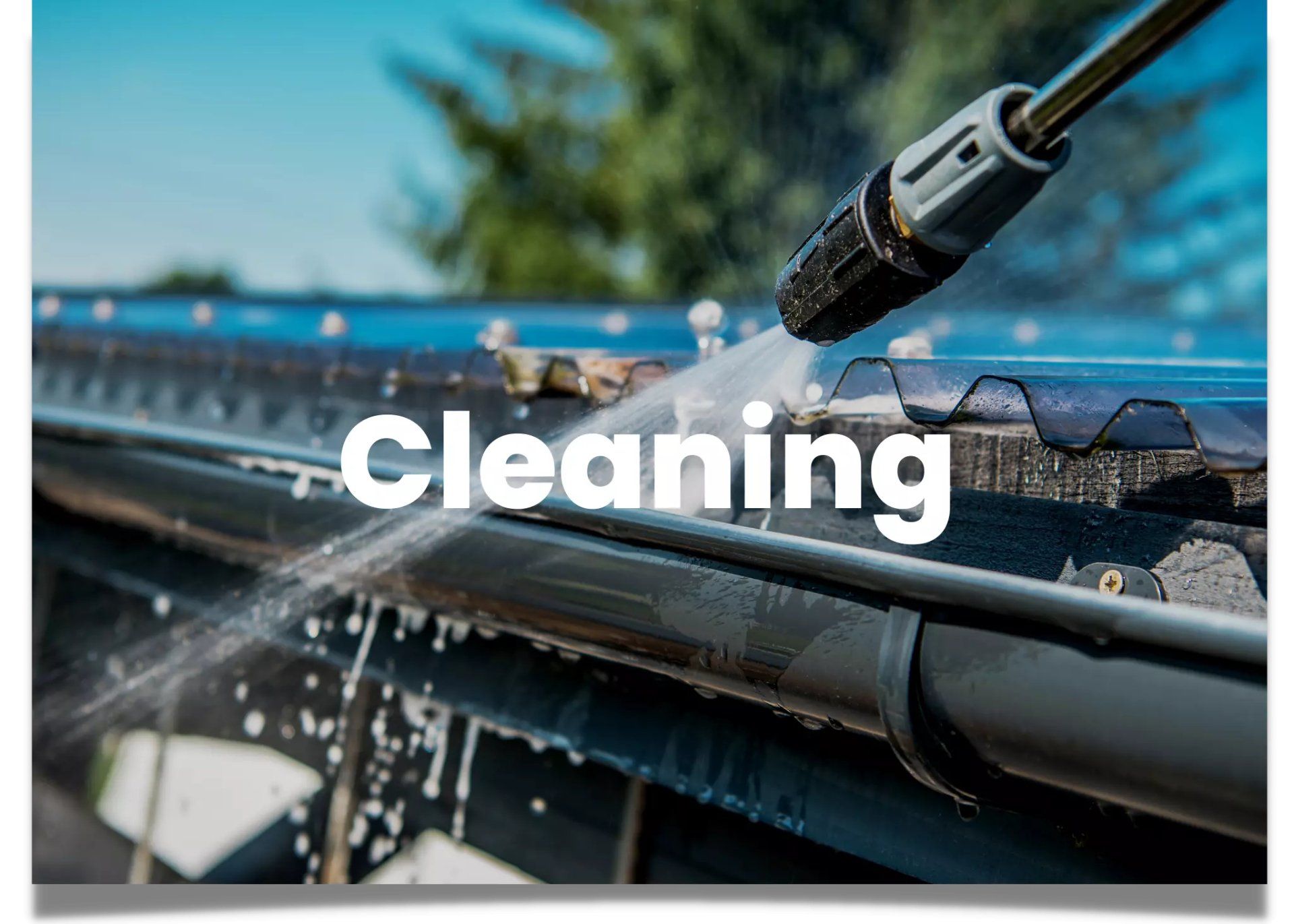 Gutter cleaning for a NJ residential system. We washed and cleaned it out.