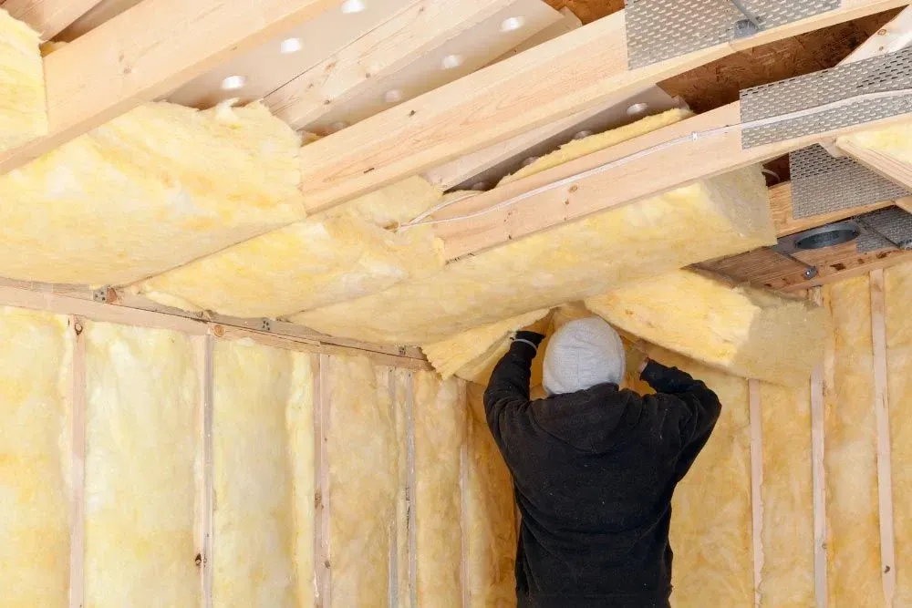 Adding batt insulation on the ceiling