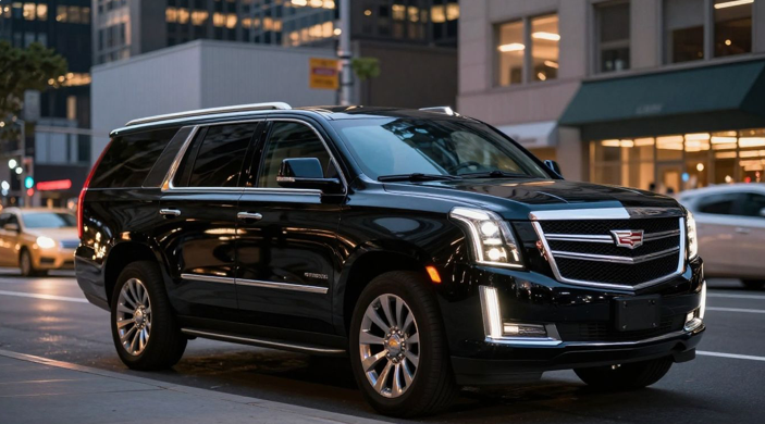 black Cadillac escalade in NYC