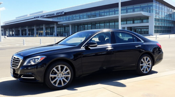 car service waiting at Newark Airport terminal