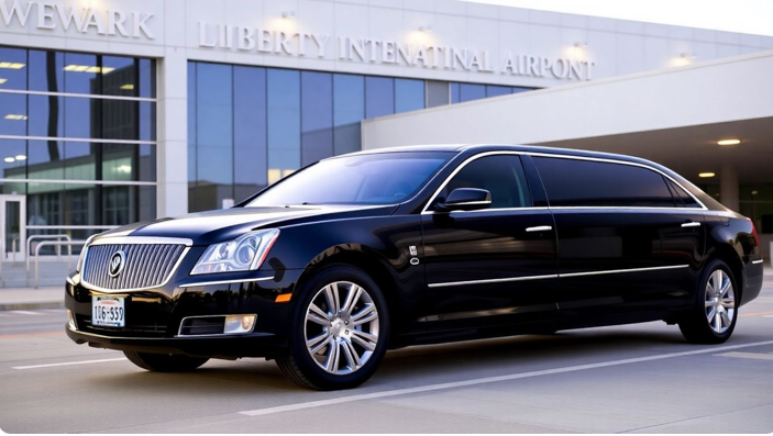 luxury sedan at Newark Airport