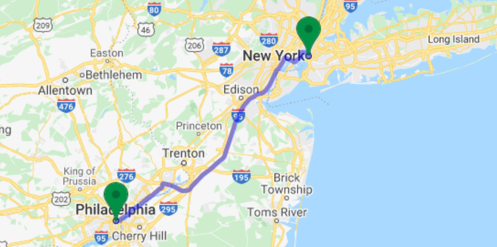 NYC to Philly