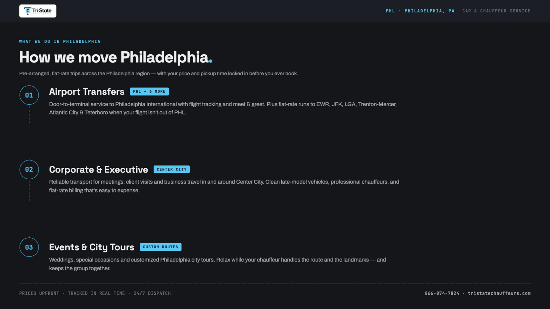 Philadelphia car & chauffeur service