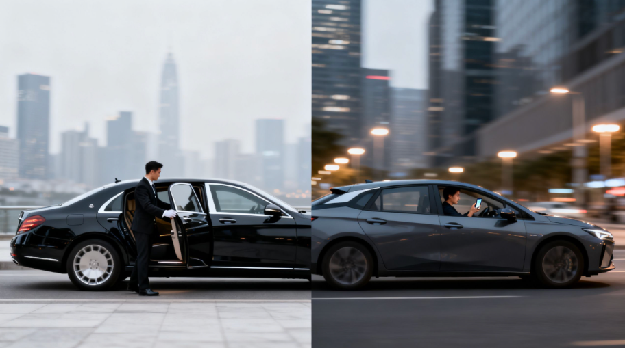 private car service versus ride-share comparison
