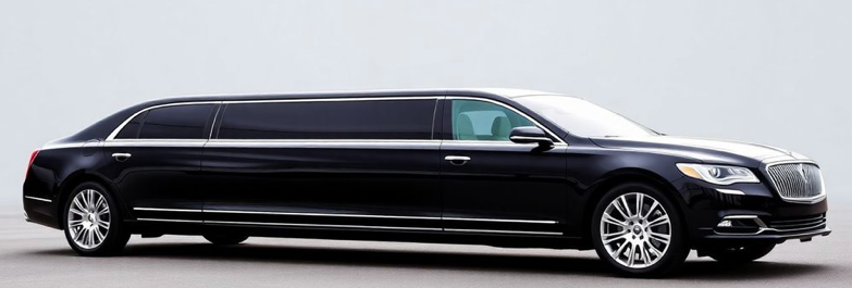 sleek black limousine parked elegantly