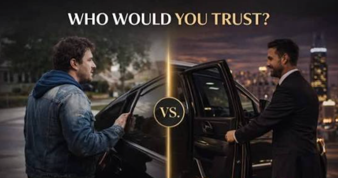 Uber & Lyft or a chauffeur service