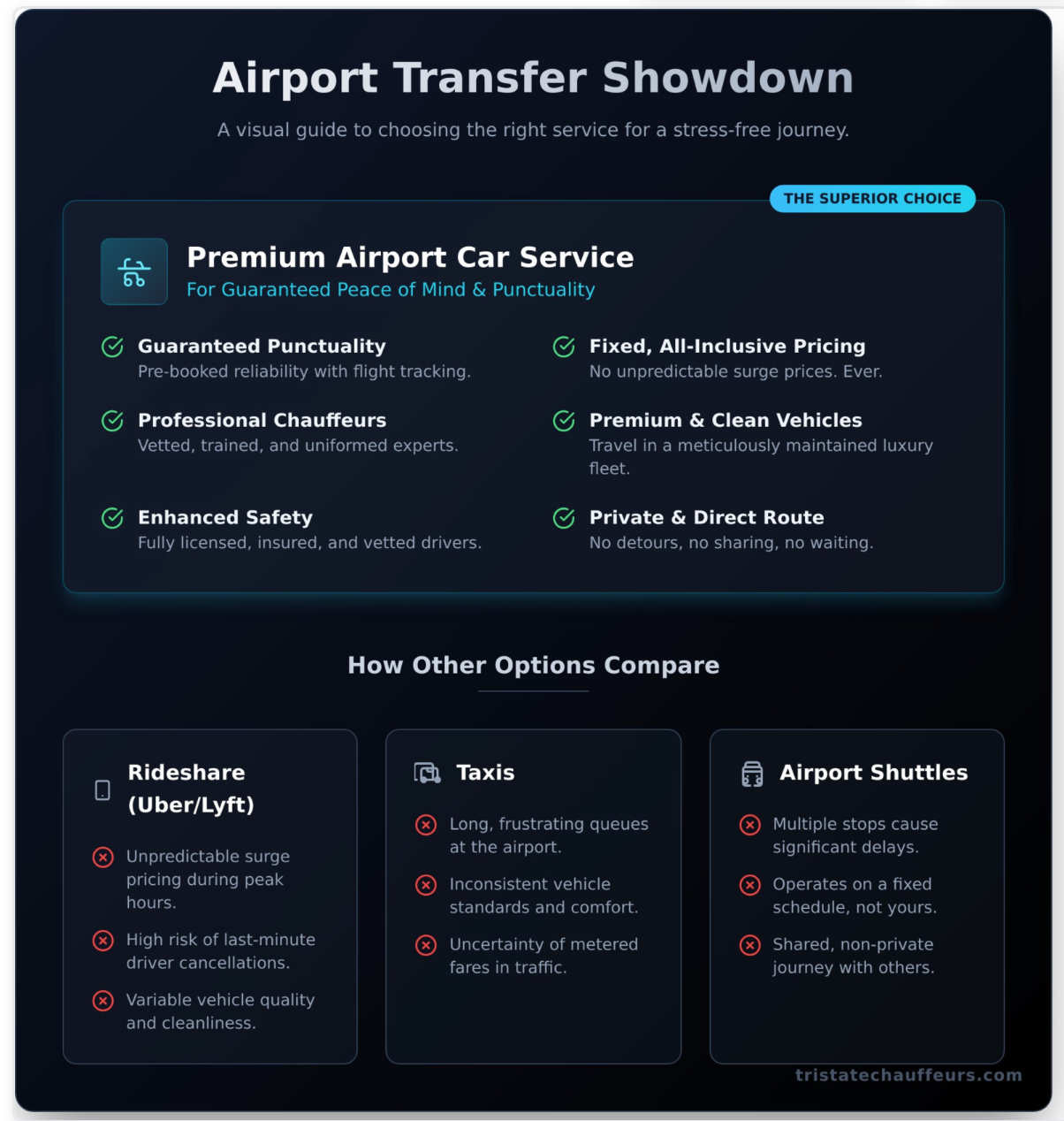 airport transfer breakdown