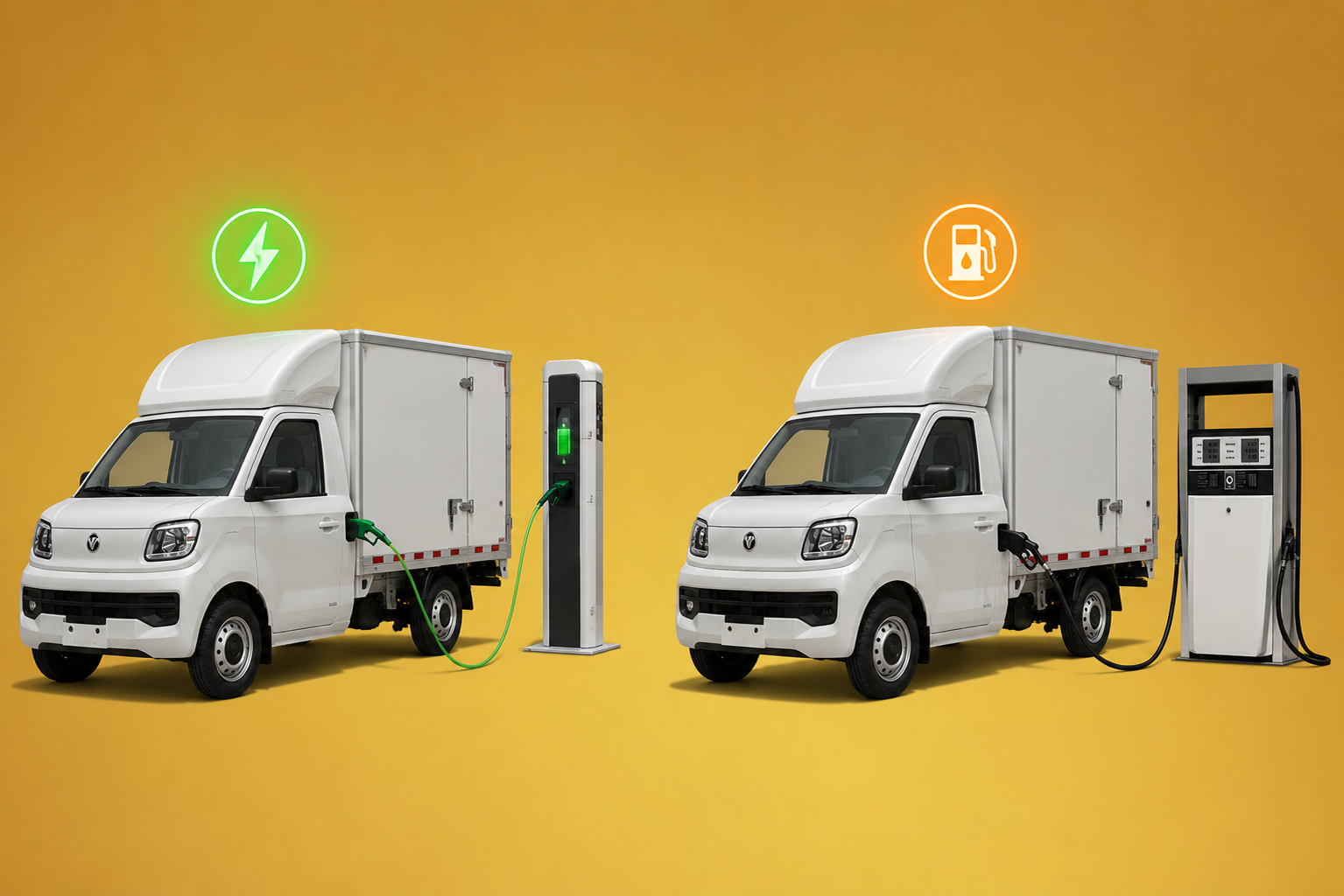 Minitruck Wonder 100% Eléctrico Vs Minitruck Wonder Gasolina
