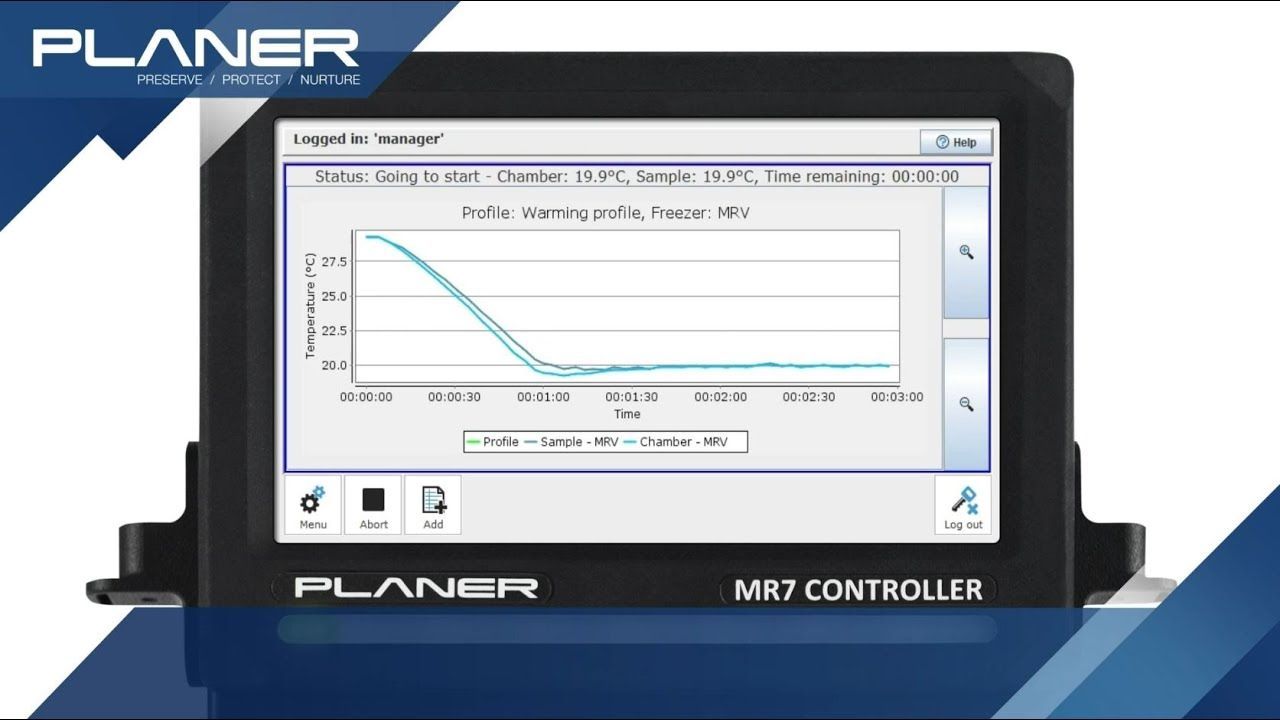 cryopreservation controller
controlled rate freezer
