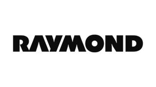 The raymond logo is black and white on a white background.