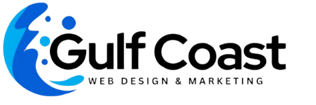 The logo for gulf coast web design and marketing