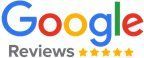 Google Reviews logo with five gold stars.