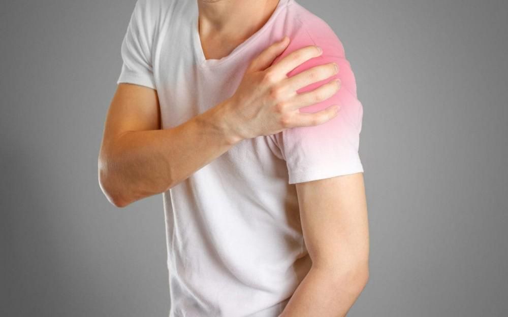 Man with nagging shoulder pain