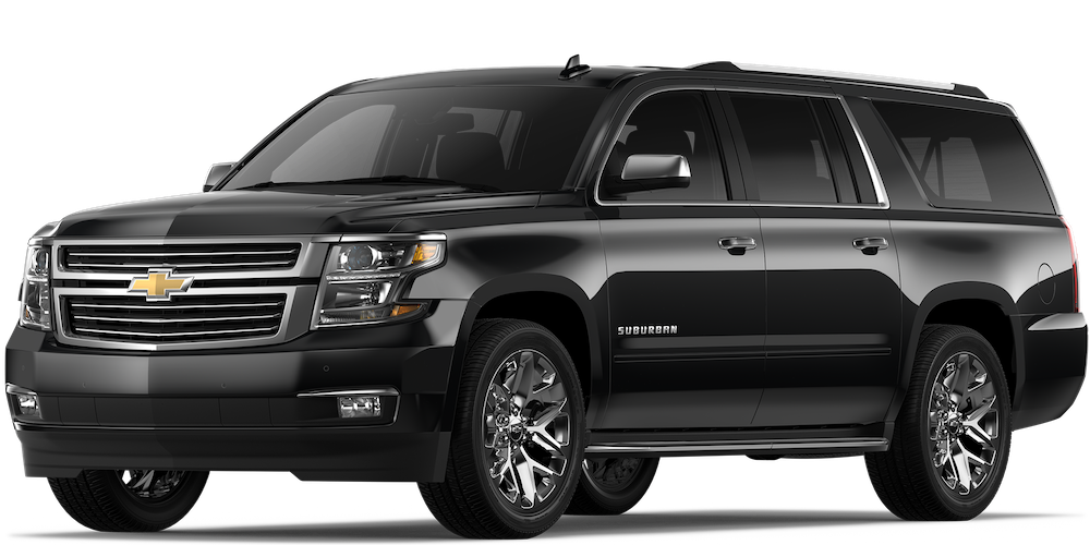 Black Chevrolet Suburban SUV.