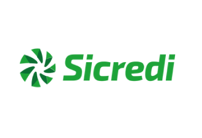 Logotipo verde da Sicredi com ícone e marca denominativa em fundo branco.