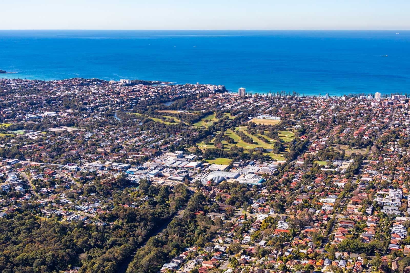 Balgowlah Northern Beaches suburb aerial view