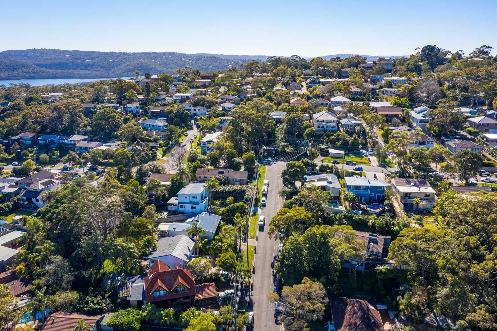 Wheeler Heights Northern Beaches suburb aerial view