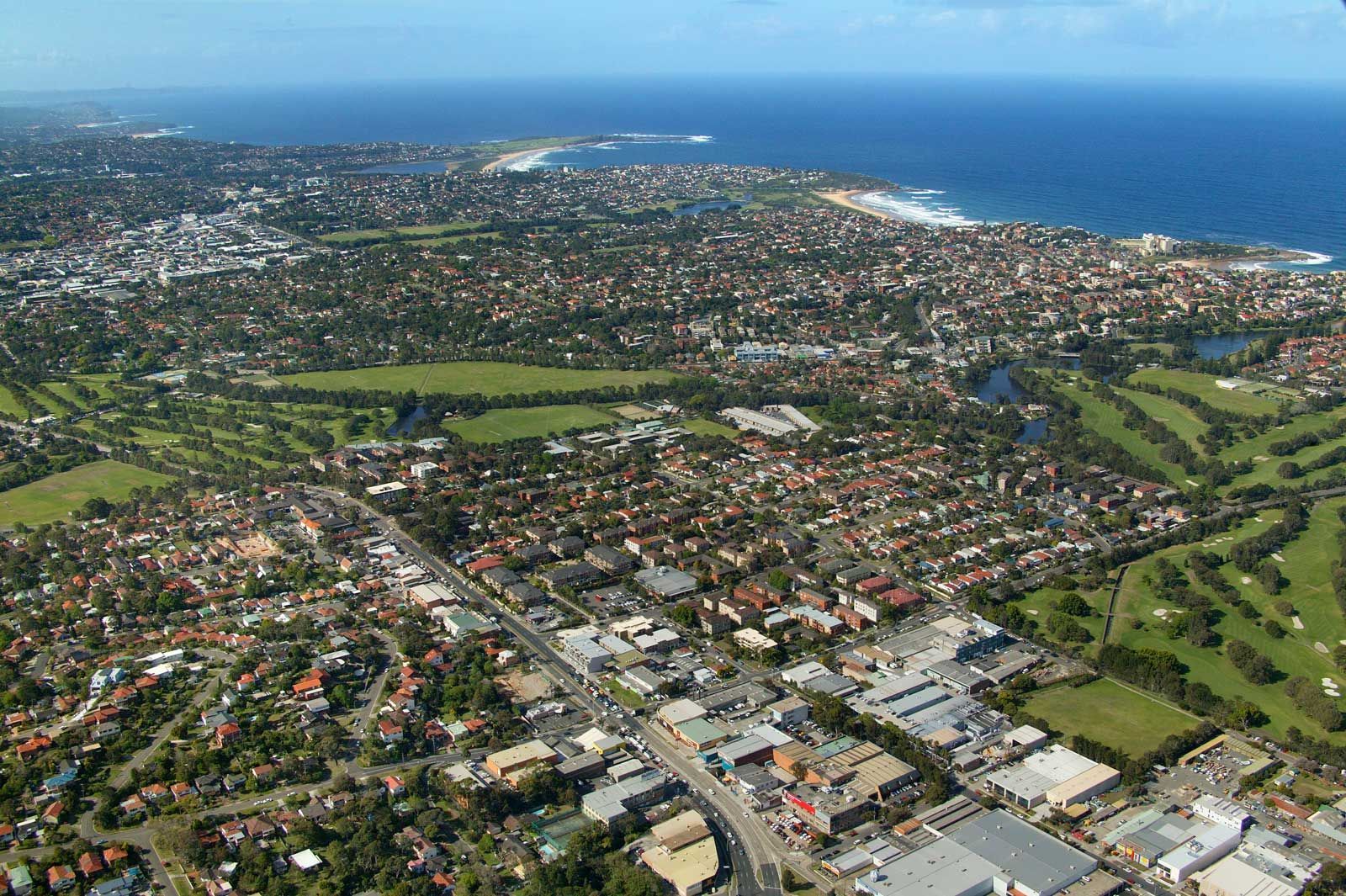 Manly Vale Northern Beaches suburb aerial view