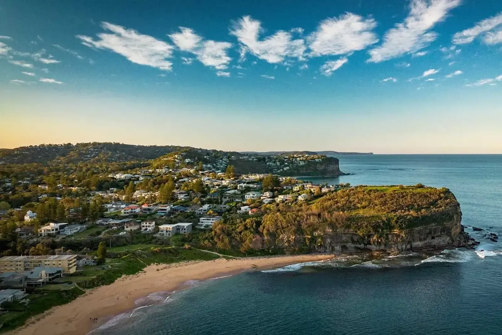 Mona Vale Northern Beaches suburb aerial view