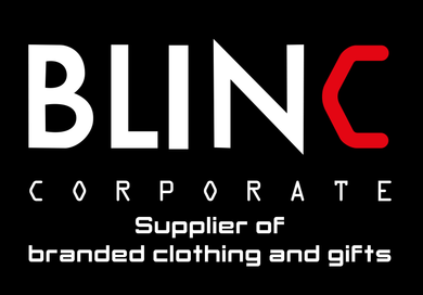 A logo for BlinC Corporate, supplier of branded clothing and gifts in Pretoria.