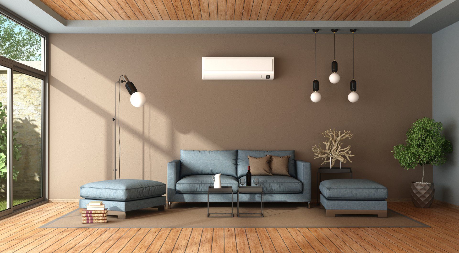 Male Repair Air Conditioner at Room — Westernport, MD — Apex Heating and Cooling Inc