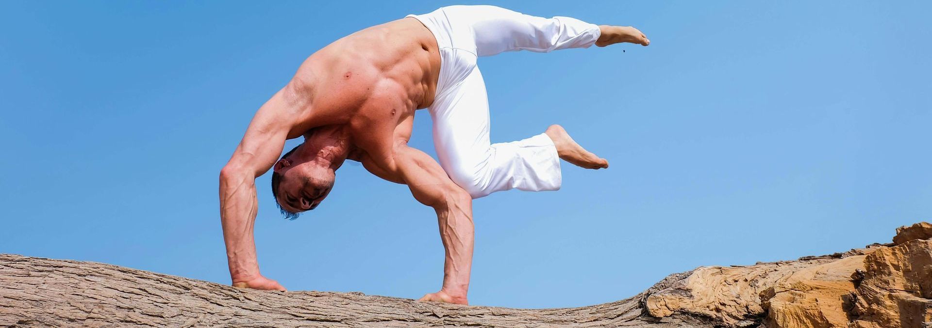 Man balancing stability and innovation