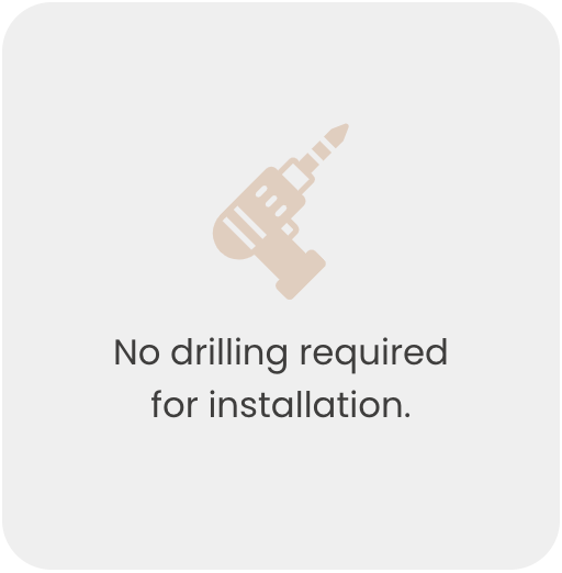No drilling required