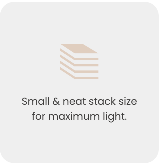 small & neat stack size