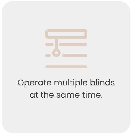 operate multiple blinds at the same time