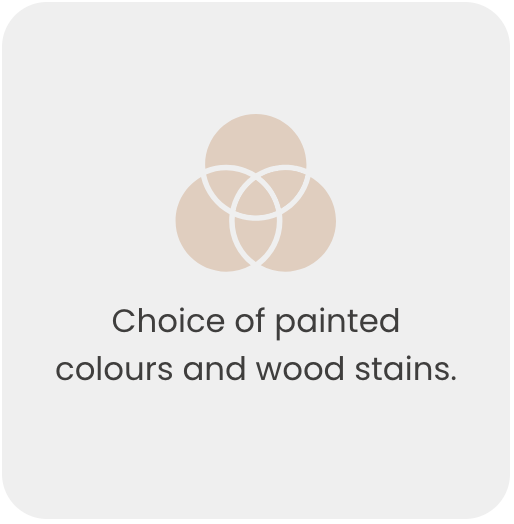 painted colours & wood stains