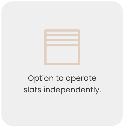 operate slats independently
