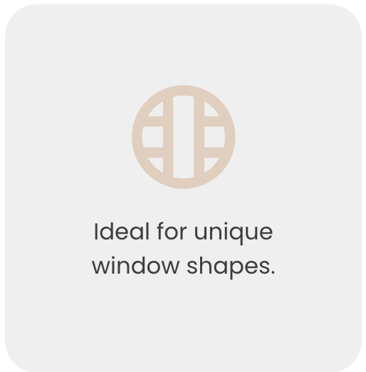 shutters for odd shaped windows UK
