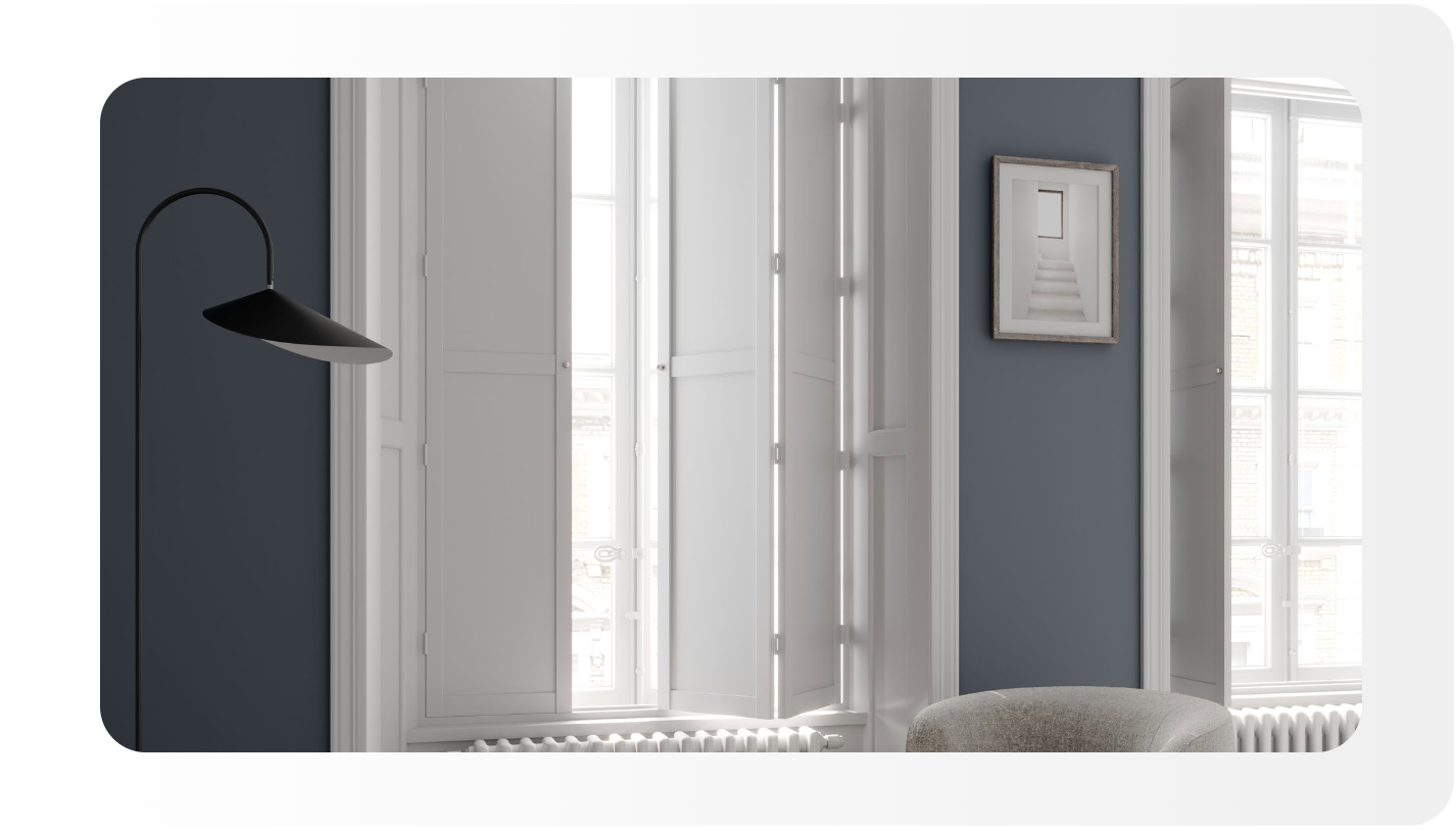 Made To Measure Solid Panel Shutters UK