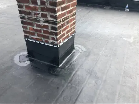 Chimney repointing and flat roof repair in Cwmbran by Newport Roofers