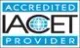 IAAP Accredited Provider logo with blue text and a stylized eye icon in a white box