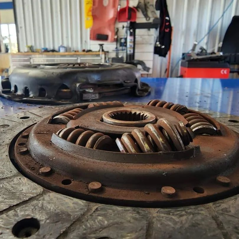A Close Up Of A Clutch Plate With The Word Wolf On It — M8S Rates Mechanical In Gladstone Central, QLD