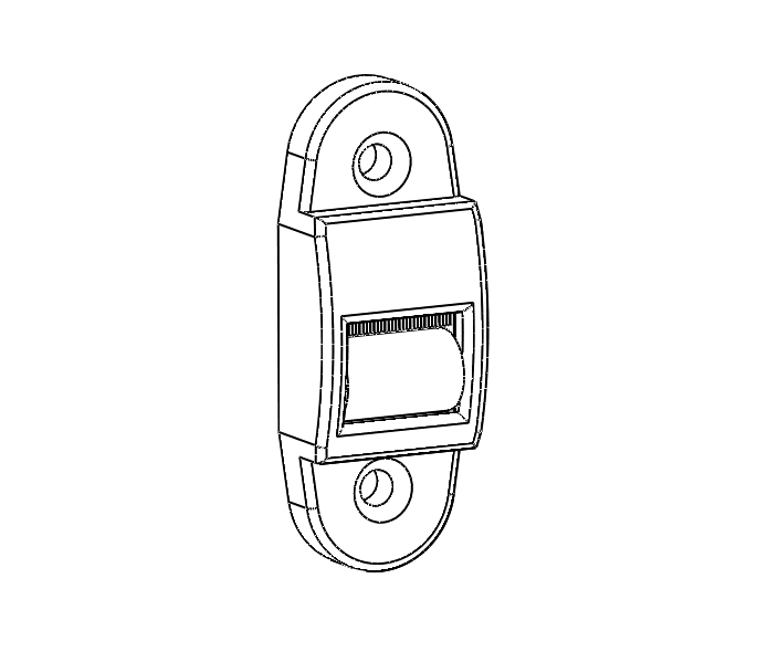 Gurtdurchführung, mini - weiß PR0146/0100