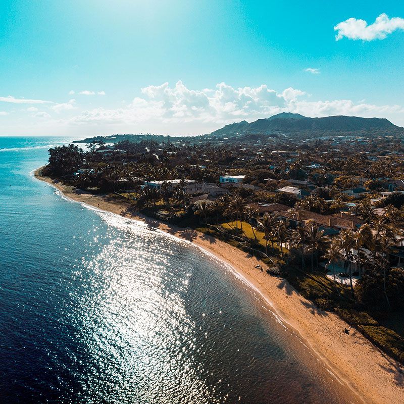 Aerial Photo of Kahala Beach