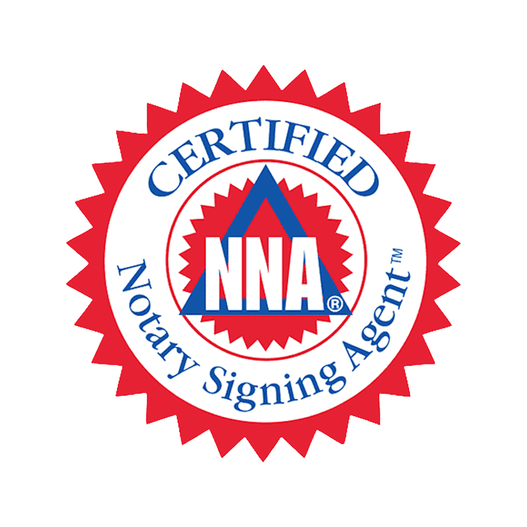 A logo for a certified notary signing agent