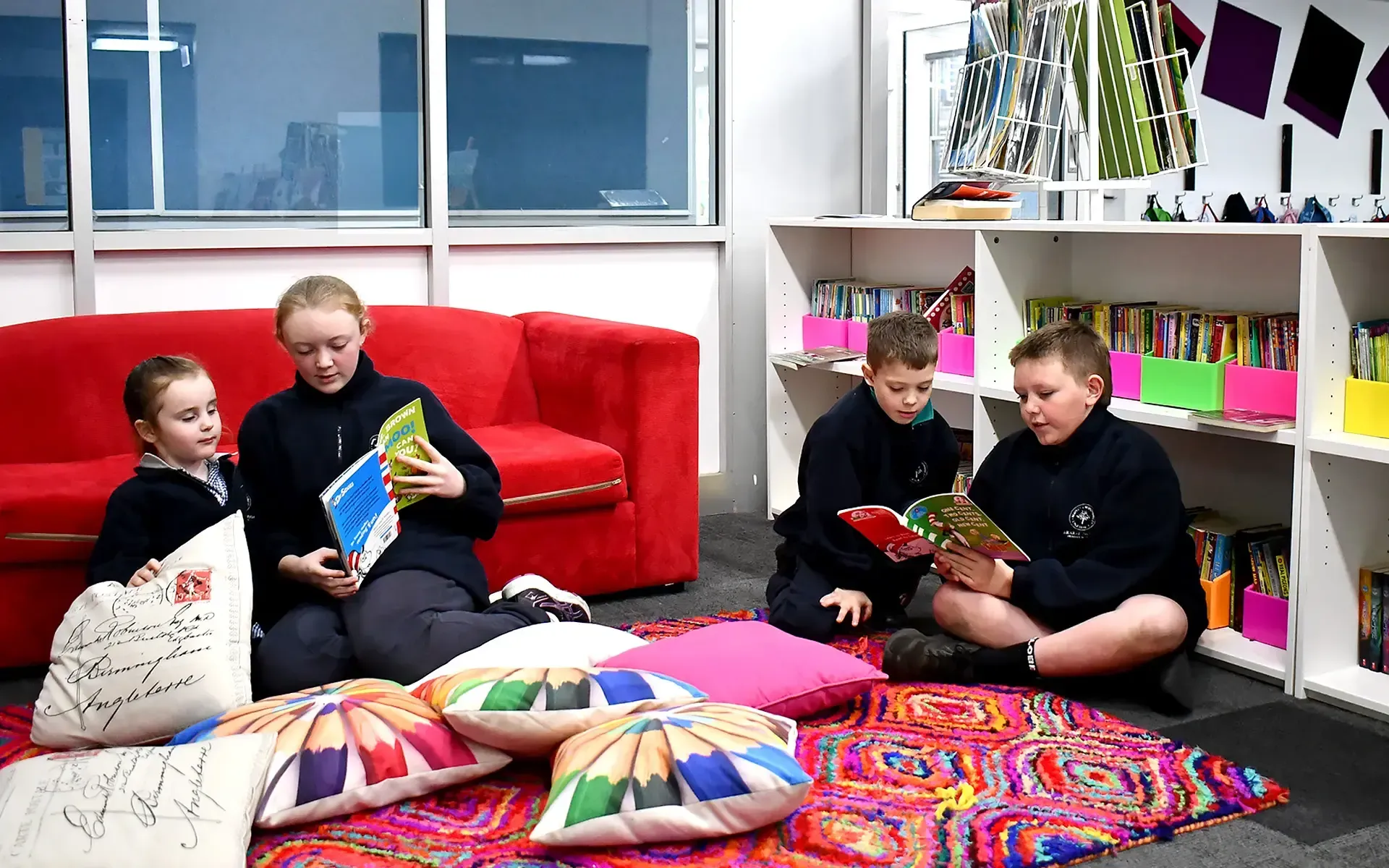 Kids reading at Ararat North Primary School