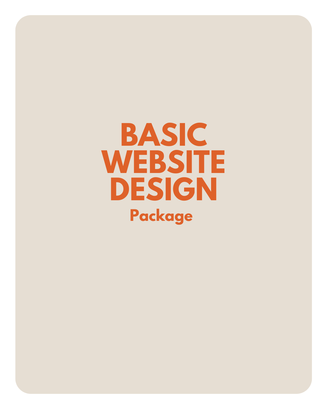 Basic Website Design Package